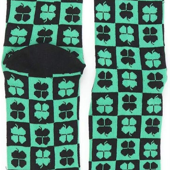Men's Crew Socks Four Leaf Clover / St Patrick's Day / Lucky  - NWT - Picture 3 of 8